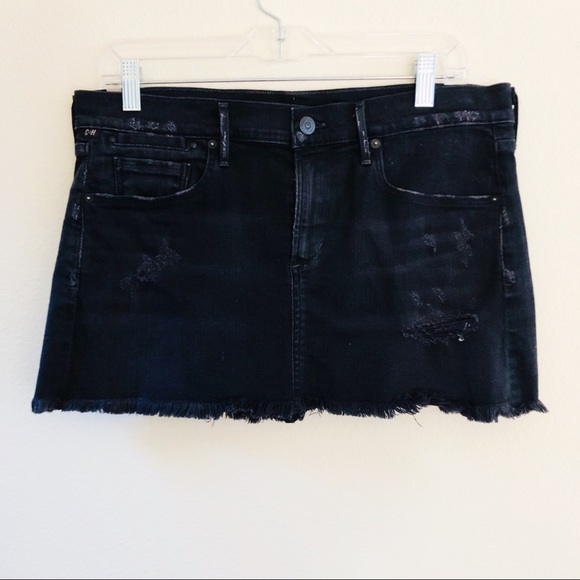 CITIZENS OF HUMANITY Daria Miniskirt Distressed - Picture 2 of 8
